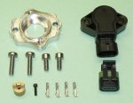 Hall Effect TPS Sensor and Adapter for PMO Throttle Bodies (image for) Hall Effect TPS Sensor and Adapter for PMO Throttle Bodies